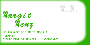 margit menz business card